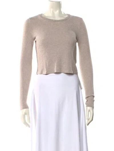 Pre-owned Reformation Cashmere Crew Neck Sweater In Neutrals