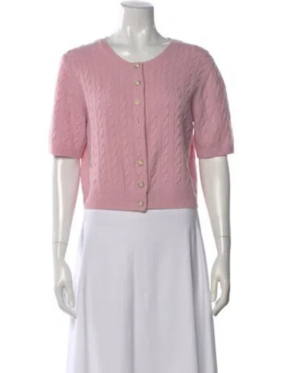 Pre-owned Reformation Cashmere Crew Neck Sweater In Pink