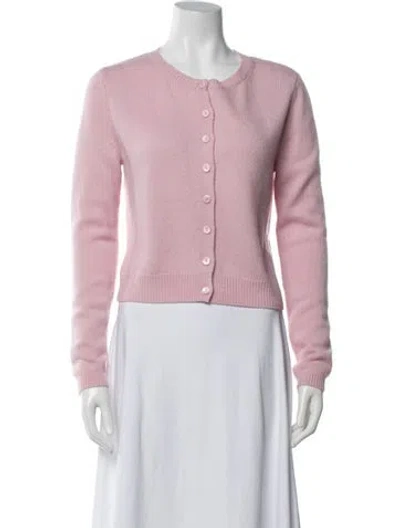 Pre-owned Reformation Cashmere Crew Neck Sweater In Pink