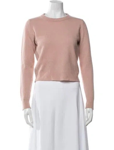 Pre-owned Reformation Cashmere Crew Neck Sweater In Pink