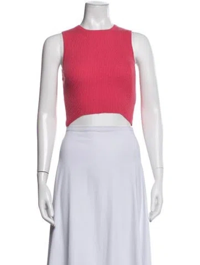 Pre-owned Reformation Cashmere Crew Neck Sweater In Pink