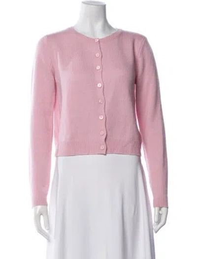 Pre-owned Reformation Cashmere Crew Neck Sweater In Pink