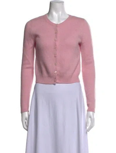 Pre-owned Reformation Cashmere Crew Neck Sweater In Pink