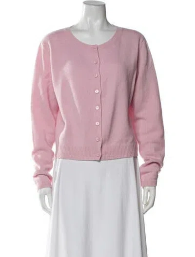 Pre-owned Reformation Cashmere Crew Neck Sweater In Pink
