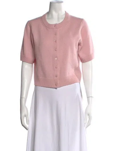 Pre-owned Reformation Cashmere Crew Neck Sweater In Pink