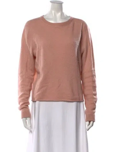 Pre-owned Reformation Cashmere Crew Neck Sweater In Pink