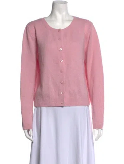 Pre-owned Reformation Cashmere Crew Neck Sweater In Pink