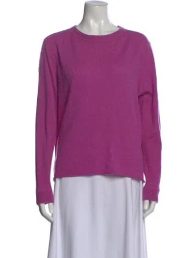 Pre-owned Reformation Cashmere Crew Neck Sweater In Purple