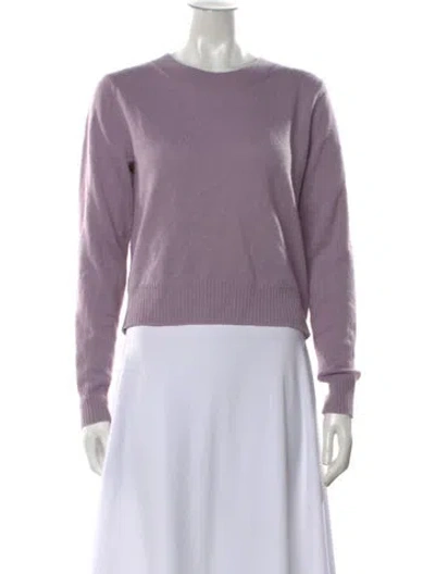 Pre-owned Reformation Cashmere Crew Neck Sweater In Purple