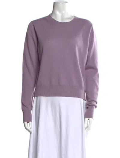 Pre-owned Reformation Cashmere Crew Neck Sweater In Purple