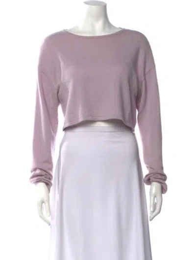 Pre-owned Reformation Cashmere Crew Neck Sweater In Purple