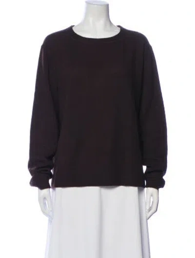 Pre-owned Reformation Cashmere Crew Neck Sweater W/ Tags In Brown
