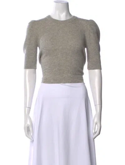 Pre-owned Reformation Cashmere Crew Neck Sweater W/ Tags In Gray