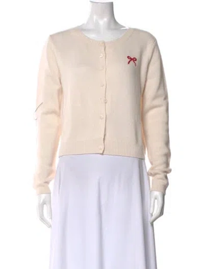 Pre-owned Reformation Cashmere Crew Neck Sweater W/ Tags In Neutral