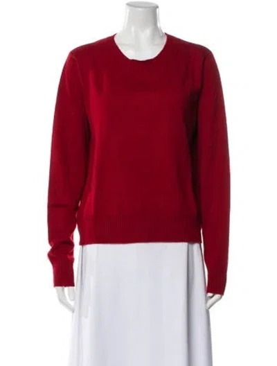 Pre-owned Reformation Cashmere Crew Neck Sweater W/ Tags In Red