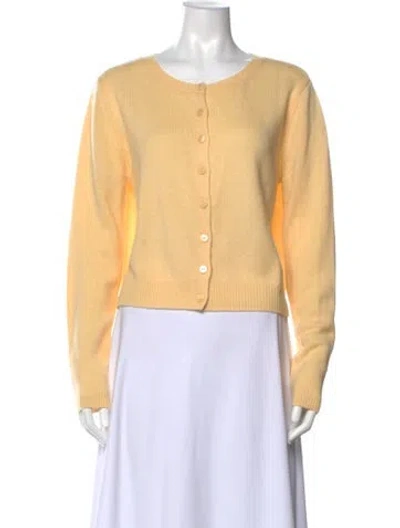 Pre-owned Reformation Cashmere Crew Neck Sweater W/ Tags In Yellow