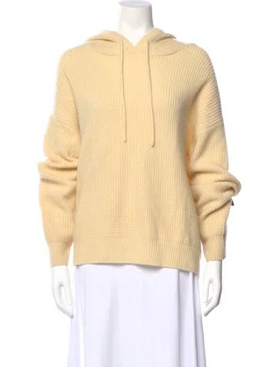 Pre-owned Reformation Cashmere Crew Neck Sweater In Yellow