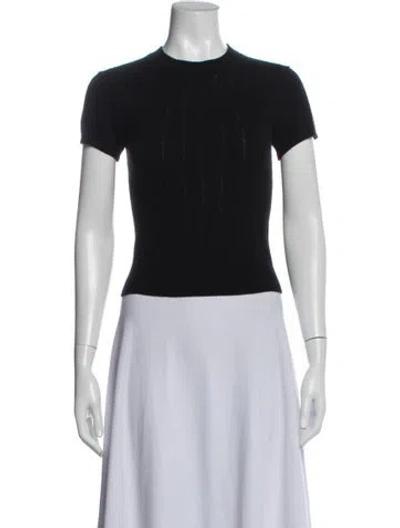 Pre-owned Reformation Cashmere Crew Neck Top In Black