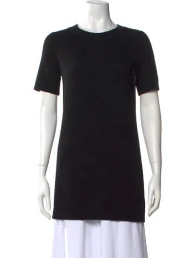 Pre-owned Reformation Cashmere Crew Neck T-shirt In Black