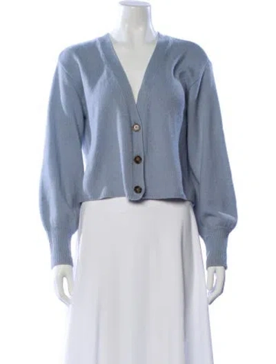 Pre-owned Reformation Cashmere Jacket In Blue