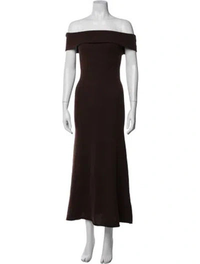 Pre-owned Reformation Cashmere Long Dress In Brown