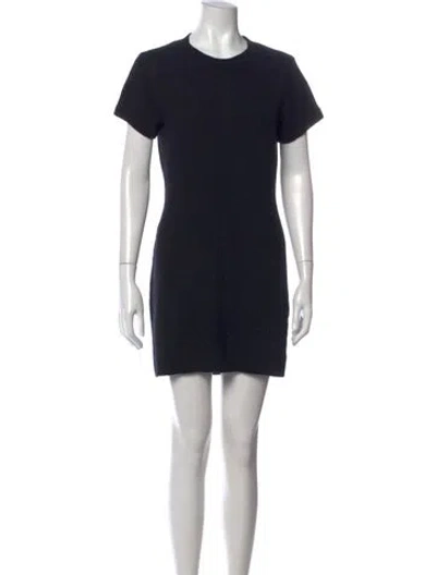 Pre-owned Reformation Cashmere Mini Dress In Black