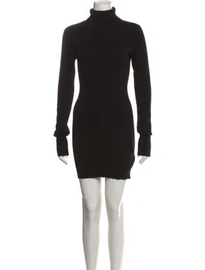 Pre-owned Reformation Cashmere Mini Dress In Black