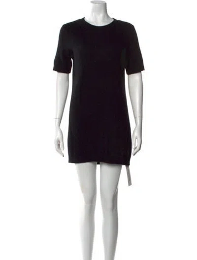 Pre-owned Reformation Cashmere Mini Dress In Black