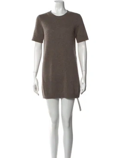Pre-owned Reformation Cashmere Mini Dress In Brown