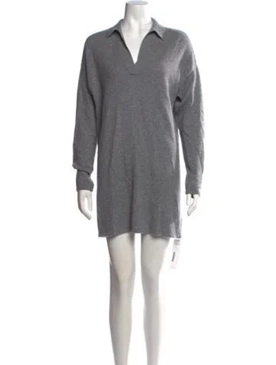 Pre-owned Reformation Cashmere Mini Dress In Grey