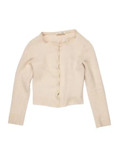 Pre-owned Reformation Cashmere Mock Neck Sweater In Neutral
