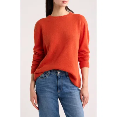 Reformation Cashmere Oversize Sweater In Orange