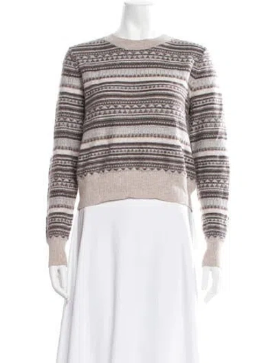 Pre-owned Reformation Cashmere Patterned Sweater In Multicolor