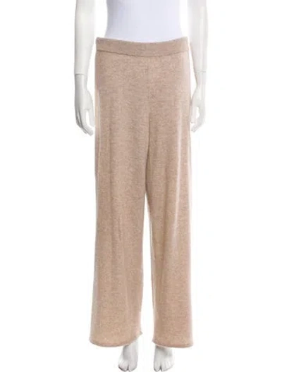 Pre-owned Reformation Cashmere Pleated Accents Sweatpants In Neutral