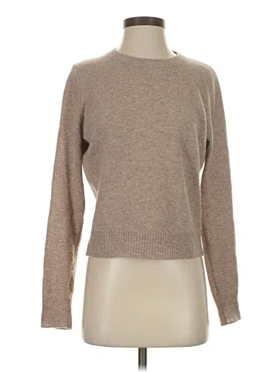 Pre-owned Reformation Cashmere Pullover Sweater In Brown