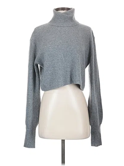Pre-owned Reformation Cashmere Pullover Sweater In Gray