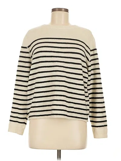 Pre-owned Reformation Cashmere Pullover Sweater In Ivory