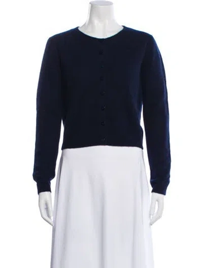 Pre-owned Reformation Cashmere Scoop Neck Sweater In Black