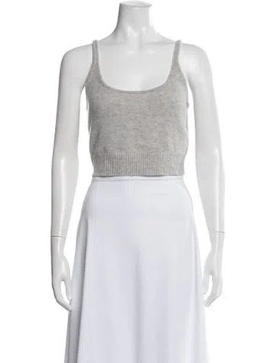 Pre-owned Reformation Cashmere Scoop Neck Sweater In Brown