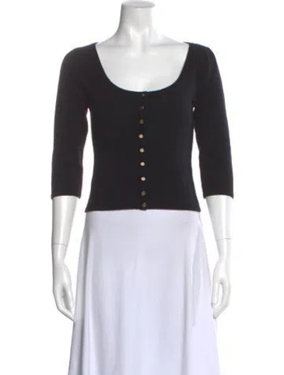 Pre-owned Reformation Cashmere Scoop Neck Sweater In Neutral