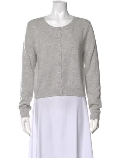 Pre-owned Reformation Cashmere Scoop Neck Sweater In Neutral