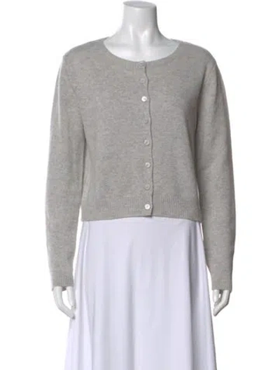 Pre-owned Reformation Cashmere Scoop Neck Sweater In Neutral