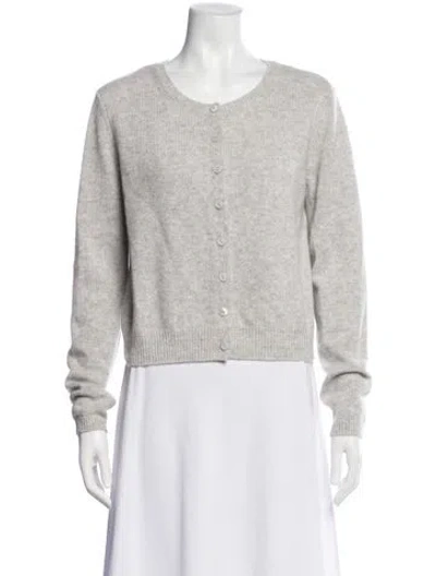 Pre-owned Reformation Cashmere Scoop Neck Sweater In Neutral