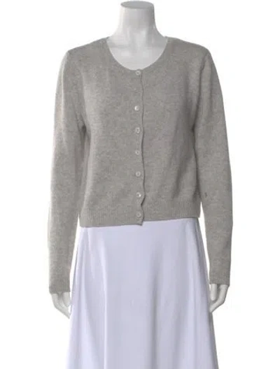 Pre-owned Reformation Cashmere Scoop Neck Sweater In Neutral