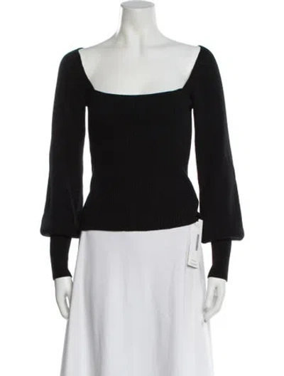 Pre-owned Reformation Cashmere Square Neckline Sweater In Gray