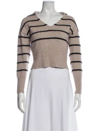 Pre-owned Reformation Cashmere Striped Sweater In Multi