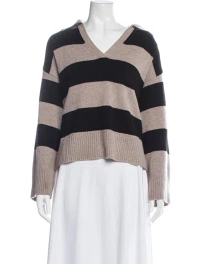 Pre-owned Reformation Cashmere Striped Sweater In Multi