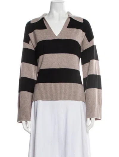 Pre-owned Reformation Cashmere Striped Sweater In Multi