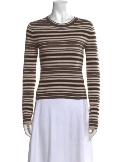 Pre-owned Reformation Cashmere Striped Sweater In Multi