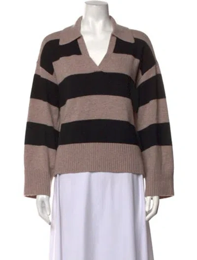 Pre-owned Reformation Cashmere Striped Sweater In Multicolor